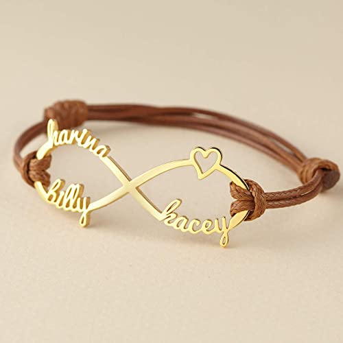 Personalized Infinity Mom Bracelet – Custom Kids’ Names
