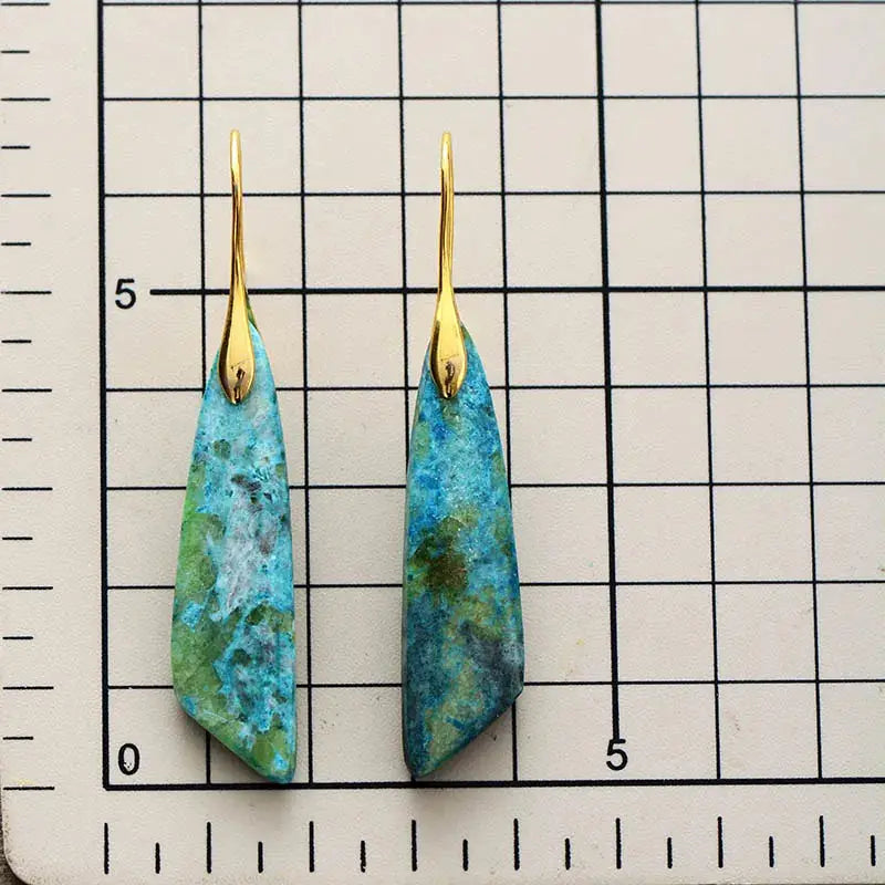 Handmade Imperial Jasper Earrings – Natural Stone Jewelry for Women