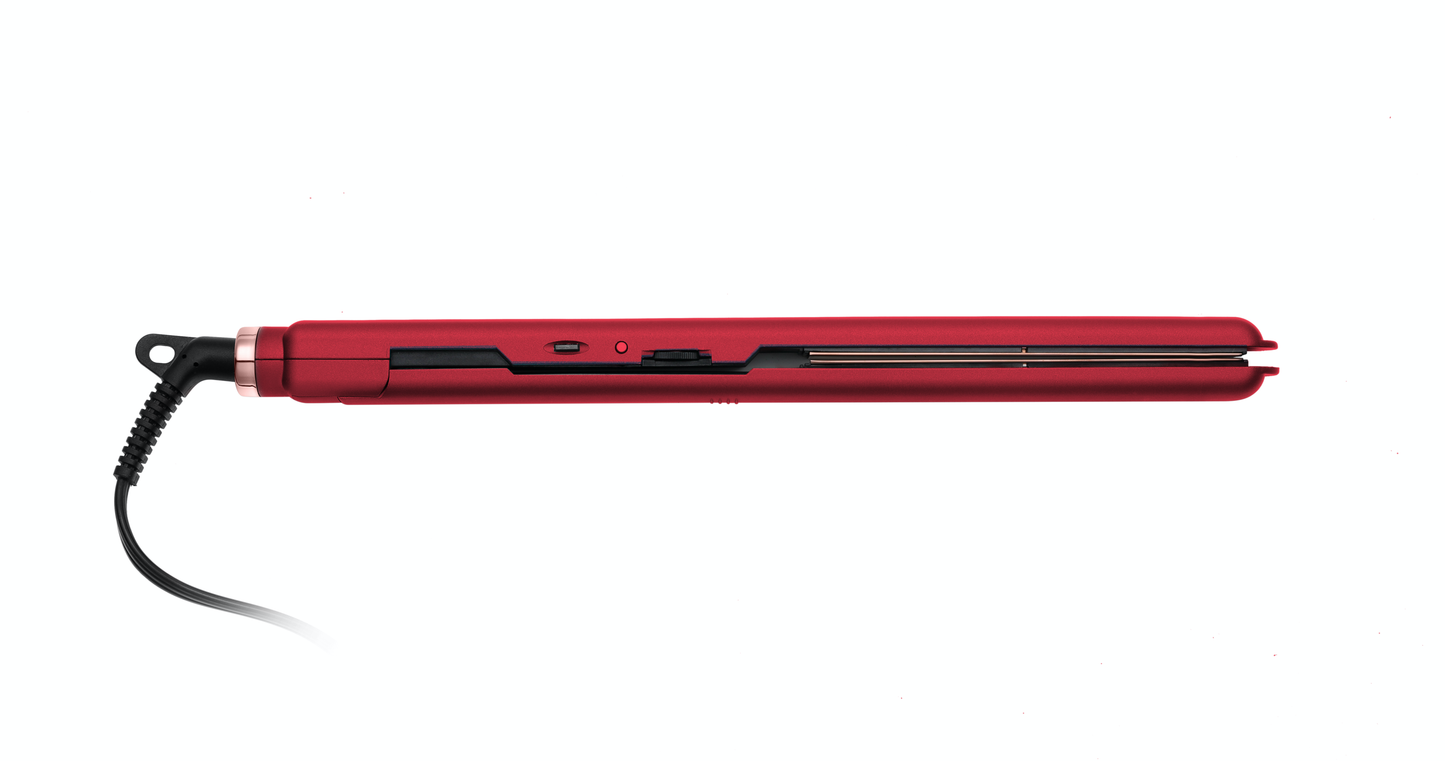 Rose Gold Titanium Flat Iron – 1” Professional Hair Straightener