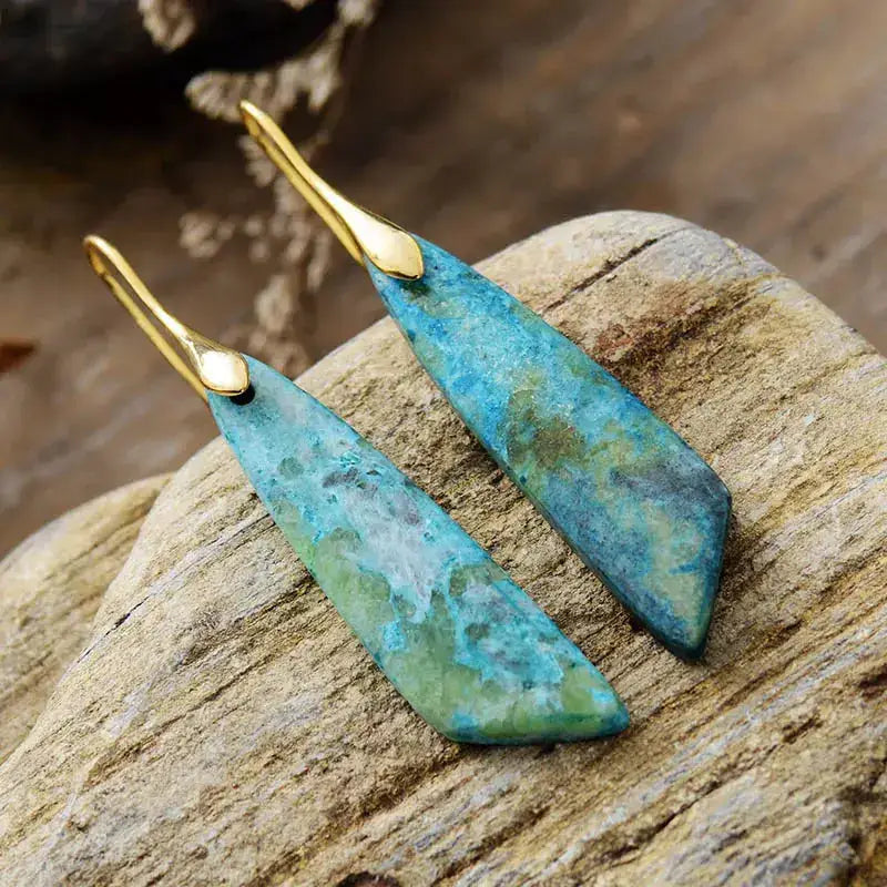 Handmade Imperial Jasper Earrings – Natural Stone Jewelry for Women