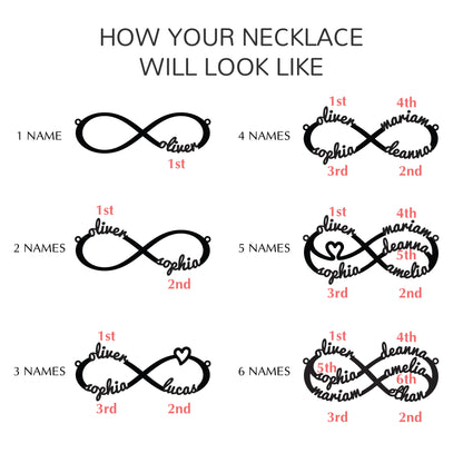 Personalized Infinity Mom Bracelet – Custom Kids’ Names